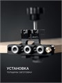 KRAFTOOL Woodsniper 101, ″3-в-1″ кондуктор для эксцентриковых стяжек и шкантов (30072) 00041376297