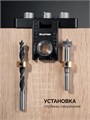 KRAFTOOL Woodsniper 101, ″3-в-1″ кондуктор для эксцентриковых стяжек и шкантов (30072) 00041376297