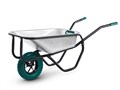 KRAFTOOL MAXDrive-1 110л, 260 кг, одноколесная, с трубным усилителем, кузов 0,9 мм, полиуретановое колесо, тачка строительная (39862) 00042750267