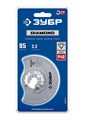 ЗУБР DIAMOND 85x2.2 мм полотно дисковое с алмазным зерном Р40: керамика, мрамор, стекло, кирпич, StarQuick (15584-85) 00044103069