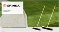 GRINDA EURO буковая колодка 40см, шлифованный черенок из берёзы 120см (d22мм) щетина 70мм, 5-рядная, уличная щётка с черенком (39251-400) 00044674338