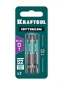 KRAFTOOL OPTIMUM PZ/FL 2, 50 мм, 2 шт, биты (261241-2-50-2) 00047804748
