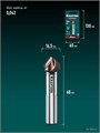 KRAFTOOL EXTREM, d 16.5х10х60 мм, Z3, 90°, сталь M35, U-образная спираль, зенковка (29734-8) 00048197234