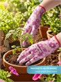 GRINDA PROTECT, S (7), садовые перчатки с прозрачным нитриловым покрытием, фиолетовые, 13 класс (11295-S) 00048338815