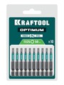 KRAFTOOL OPTIMUM TX 25, 50 мм, 10 шт, биты (26126-25-50-10) 00056187526
