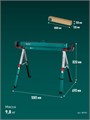 KRAFTOOL SH-110, 1085х690х(618-820) мм, строительные козлы усиленные (38790) 00061728208