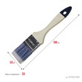 STAYER AQUA, 50 мм, 2″, искусственная щетина, деревянная ручка, для воднодисперсионных и акриловых ЛКМ, плоская кисть (01032-050) 00011007