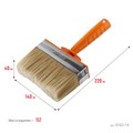 STAYER Universal MINI, 4 х 14 см, светлая натуральная щетина, пластмассовый корпус, все виды ЛКМ, макловица, Professional (0182-14) 00011293