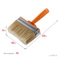 STAYER Universal MINI, 5 х 15 см, светлая натуральная щетина, пластмассовый корпус, все виды ЛКМ, макловица, Professional (0182-15) 00011294
