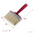 STAYER UNIVERSAL, 3 х 12 см, светлая щетина, пластмассовый корпус, все виды ЛКМ, макловица (01824-12) 00011297