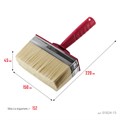 STAYER UNIVERSAL, 5 х 15 см, светлая щетина, пластмассовый корпус, все виды ЛКМ, макловица (01824-15) 00011299