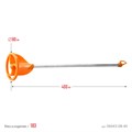 STAYER 80 х 400 мм, d 8 мм, пластмассовый, миксер для красок турбина (06043-08-40) 00011687