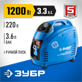 ЗУБР 1200 Вт, инверторный генератор, Профессионал (ЗИГ-1200) 00012363