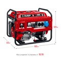 ЗУБР 8000 Вт, бензиновый генератор с электростартером (СБ-8000Е) 00012386