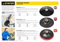 STAYER М14, d 150 мм, пластиковая, мягкая опорная тарелка на липучке для УШМ (35744-150) 00013599