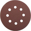 Круг STAYER ″PROFI″ из абразивной бумаги на велкро основе, 8 отв., P80, 125мм, 5шт 00014105