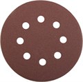 Круг STAYER ″PROFI″ из абразивной бумаги на велкро основе, 8 отв., P120, 125мм, 5шт 00014106