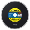 STAYER Ceramo-22, d 180 мм, (22.2 мм, 5 х 2.2 мм), сплошной алмазный диск, Professional (3664-180) 00014451