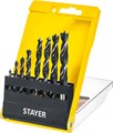 STAYER M-type, 8 шт: 3-4-5-6-7-8-9-10 мм, набор спиральных сверл по дереву (2942-H8) 00016346