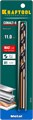 KRAFTOOL COBALT-8, 11.0 х 142 мм, сталь М42, HSS-Co(8%), сверло по металлу (29656-11) 00017836