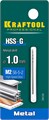 KRAFTOOL HSS-G, 1.0 х 34 мм, сталь P6M5, сверло по металлу (29651-1) 00017901