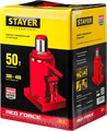STAYER RED FORCE, 50 т, 300 - 480 мм, бутылочный гидравлический домкрат, Professional (43160-50) 00018498