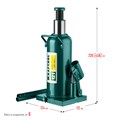 KRAFTOOL KRAFT-LIFT, 12 т, 230 - 460 мм, бутылочный гидравлический домкрат (43462-12) 00018504