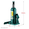 KRAFTOOL KRAFT-LIFT, 6 т, 216 - 413 мм, бутылочный гидравлический домкрат (43462-6) 00018509