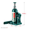 KRAFTOOL DOUBLE RAM, 2 т, 170 - 380 мм, с увеличенным подъемом, двухштоковый бутылочный домкрат (43463-2) 00018512