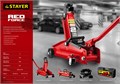 STAYER R-28 RED FORCE, 2 т, 130 - 350 мм, подкатной домкрат для легковых а/м, Professional (43153-2) 00018539