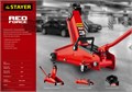STAYER R-33 RED FORCE, 3 т, 135 - 400 мм, подкатной домкрат с увеличенным подъемом, Professional (43154-3) 00018541