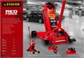 STAYER F-35 RED FORCE, 3.5 т, 145 - 500 мм, подкатной домкрат с быстрым и высоким подъемом для СТО, Professional (43155-3.5) 00018542