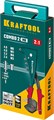 KRAFTOOL Combo2-M6, 2 вида заклёпок, комбинированный литой заклепочник в кейсе (31180) 00019483