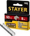 STAYER скобы тип 53 (A/10/JT21), 8 мм, калибр 23GA. 1000 шт. (3159-08) 00019592