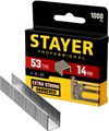 STAYER скобы тип 53 (A/10/JT21), 14 мм, калибр 23GA. 1000 шт. (3159-14) 00019597