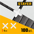 STAYER 4 мм, 100 шт, крестики для плитки (3380-4) 00019834