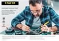 STAYER PROTerm, 40 Вт, с 2к рукояткой, конус, подставка + припой + сменное жало + канифоль, набор для паяльных работ, Professional (55312-40-H5) 00020356