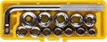 STAYER 13 шт, с воротком, набор торцовых головок (2-26089-H13) 00020548