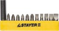 STAYER 12 шт, набор бит с адаптером (2609-H12) 00020549