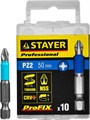 STAYER ProFix PZ2, 50 мм, 10 шт, набор бит, Professional (26223-2-50-10) 00020666