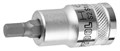 Торцовая бита-головка KRAFTOOL ″INDUSTRIE QUALITAT″, материал S2, HEX, сатинированная, 1/2″, H6 00021162