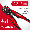 ЗУБР ТМ-1, 0.2 - 6 мм2, автоматический стриппер с винтом микронастройки (22645) 00021630