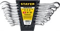 STAYER HERCULES, 8 шт, 8 - 19 мм, набор комбинированных гаечных ключей, Professional (27085-H8) 00022190