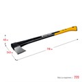 KRAFTOOL X20, 1300/2120 г, 710 мм, в чехле, топор-колун (20660-20) 00023976