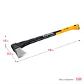 KRAFTOOL X25, 1700/2500 г, в чехле, 710 мм, топор-колун (20660-25) 00023977