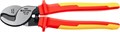 KRAFTOOL KSF-25V, d 13 мм, 250 мм, VDE, 1000 В, усиленный, диэлектрический кабелерез (23334-25V) 00024346