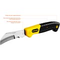 STAYER изогнутое лезвие, монтерский складной нож, Professional (45409) 00024418