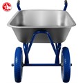 ЗУБР ПТ-300, 110 л, 240 кг, двухколесная, полиуретановые колеса, строительная тачка, Профессионал (39911) 00025585