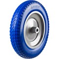 ЗУБР КПУ-1, 3.25″ х 350 мм, для тачек (арт. 39901, 39976), стальной диск, подшипник - 16 мм, полиуретановое колесо, Профессионал (39912-1) 00025592