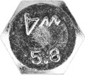 ЗУБР ГОСТ 7798-70, кл. пр. 5.8, M12 х 60 мм, цинк, 5 кг, болт (303080-12-060) 00027124